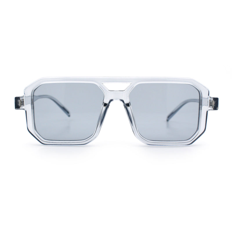 Mens Squared Rectangular Racer Plastic Urban Hipster Sunglasses
