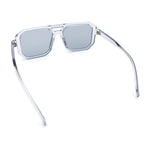 Mens Squared Rectangular Racer Plastic Urban Hipster Sunglasses
