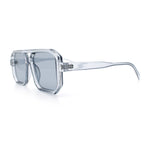Mens Squared Rectangular Racer Plastic Urban Hipster Sunglasses