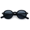 Vintage Vibe Hipster Fashion Round Plastic Horn Rim Sunglasses