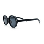 Vintage Vibe Hipster Fashion Round Plastic Horn Rim Sunglasses