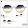 Vintage Vibe Hipster Fashion Round Plastic Horn Rim Sunglasses