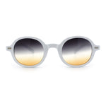 Vintage Vibe Hipster Fashion Round Plastic Horn Rim Sunglasses