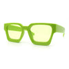 Womens Mod Pop Color Beveled Thick Horn Rim Plastic Fashion Sunglasses