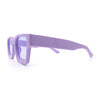 Womens Mod Pop Color Beveled Thick Horn Rim Plastic Fashion Sunglasses