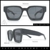 Womens Mod Pop Color Beveled Thick Horn Rim Plastic Fashion Sunglasses