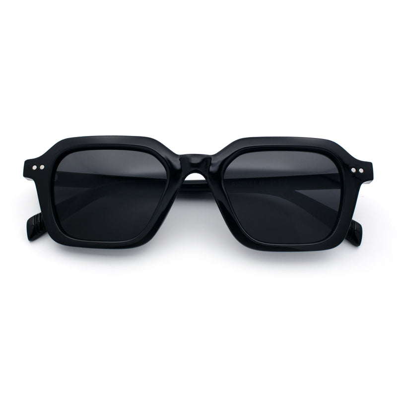 Gentlemanly Hipster Boho Horn Rim Retro Plastic Hustler Sunglasses
