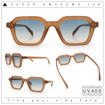 Gentlemanly Hipster Boho Horn Rim Retro Plastic Hustler Sunglasses