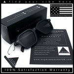 Gentlemanly Hipster Boho Horn Rim Retro Plastic Hustler Sunglasses