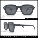 Gentlemanly Hipster Boho Horn Rim Retro Plastic Hustler Sunglasses