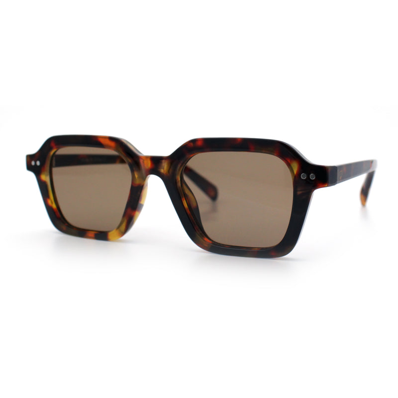 Gentlemanly Hipster Boho Horn Rim Retro Plastic Hustler Sunglasses