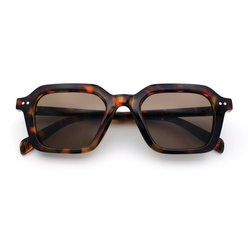Gentlemanly Hipster Boho Horn Rim Retro Plastic Hustler Sunglasses
