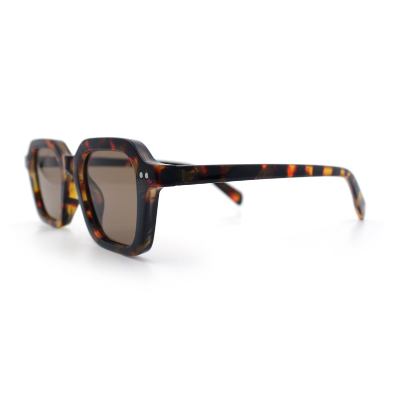 Gentlemanly Hipster Boho Horn Rim Retro Plastic Hustler Sunglasses