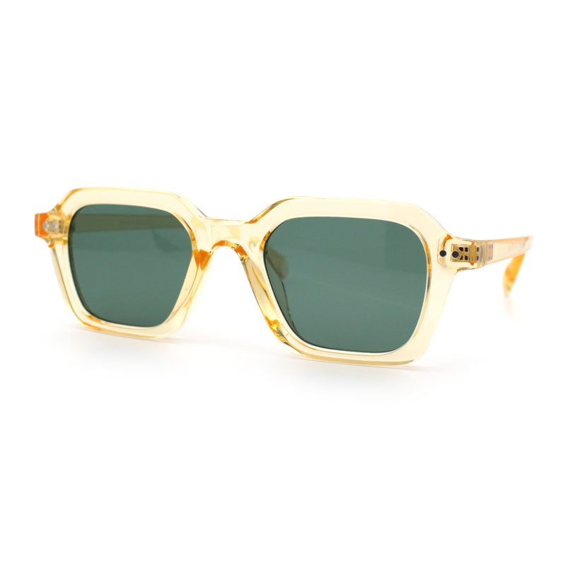 Gentlemanly Hipster Boho Horn Rim Retro Plastic Hustler Sunglasses