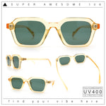 Gentlemanly Hipster Boho Horn Rim Retro Plastic Hustler Sunglasses