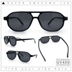 Boho Thin Plastic Racer Retro Color Hipster Fashion Sunglasses
