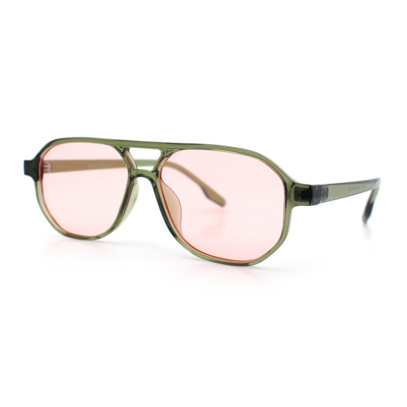 Boho Thin Plastic Racer Retro Color Hipster Fashion Sunglasses