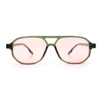 Boho Thin Plastic Racer Retro Color Hipster Fashion Sunglasses