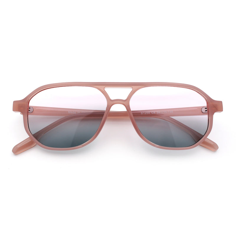 Boho Thin Plastic Racer Retro Color Hipster Fashion Sunglasses