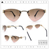Womens Luxury Fashion Rimless Triangular Designer Sunglasses
