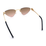 Womens Luxury Fashion Rimless Triangular Designer Sunglasses