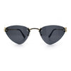 Womens Luxury Fashion Rimless Triangular Designer Sunglasses