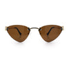 Womens Luxury Fashion Rimless Triangular Designer Sunglasses