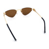 Womens Luxury Fashion Rimless Triangular Designer Sunglasses