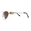 Womens Luxury Fashion Rimless Triangular Designer Sunglasses