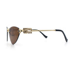 Womens Luxury Fashion Rimless Triangular Designer Sunglasses