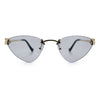 Womens Luxury Fashion Rimless Triangular Designer Sunglasses