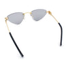 Womens Luxury Fashion Rimless Triangular Designer Sunglasses