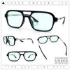Hipster Hustler Pop Color Plastic Flat Top Racer Fashion Sunglasses