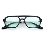 Hipster Hustler Pop Color Plastic Flat Top Racer Fashion Sunglasses
