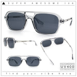 Hipster Hustler Pop Color Plastic Flat Top Racer Fashion Sunglasses