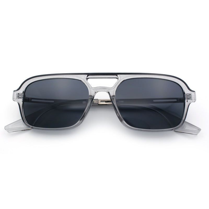 Hipster Hustler Pop Color Plastic Flat Top Racer Fashion Sunglasses