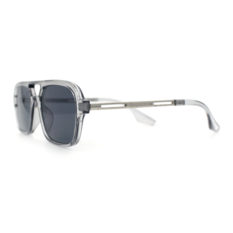 Hipster Hustler Pop Color Plastic Flat Top Racer Fashion Sunglasses