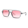 Hipster Hustler Pop Color Plastic Flat Top Racer Fashion Sunglasses