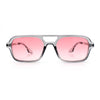 Hipster Hustler Pop Color Plastic Flat Top Racer Fashion Sunglasses