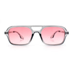 Hipster Hustler Pop Color Plastic Flat Top Racer Fashion Sunglasses