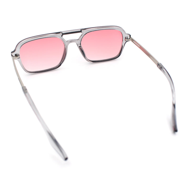 Hipster Hustler Pop Color Plastic Flat Top Racer Fashion Sunglasses