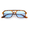 Hipster Hustler Pop Color Plastic Flat Top Racer Fashion Sunglasses