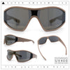 Wrap Curved Color Mirror Oversize Shield Sport Plastic Sunglasses