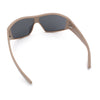 Wrap Curved Color Mirror Oversize Shield Sport Plastic Sunglasses