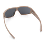 Wrap Curved Color Mirror Oversize Shield Sport Plastic Sunglasses