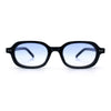 Hipster Narrow Oval Hustler Pop Color Lens Mid Temple Sunglasses
