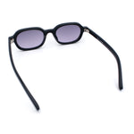 Hipster Narrow Oval Hustler Pop Color Lens Mid Temple Sunglasses