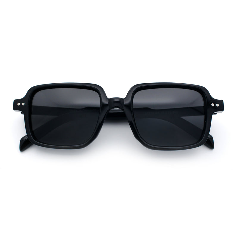 Retro Vintage Vibe Mid Temple Horn Rim Hipster Fashion Sunglasses