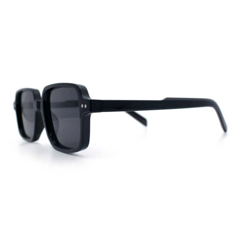 Retro Vintage Vibe Mid Temple Horn Rim Hipster Fashion Sunglasses