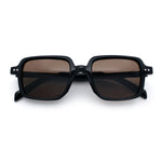 Retro Vintage Vibe Mid Temple Horn Rim Hipster Fashion Sunglasses